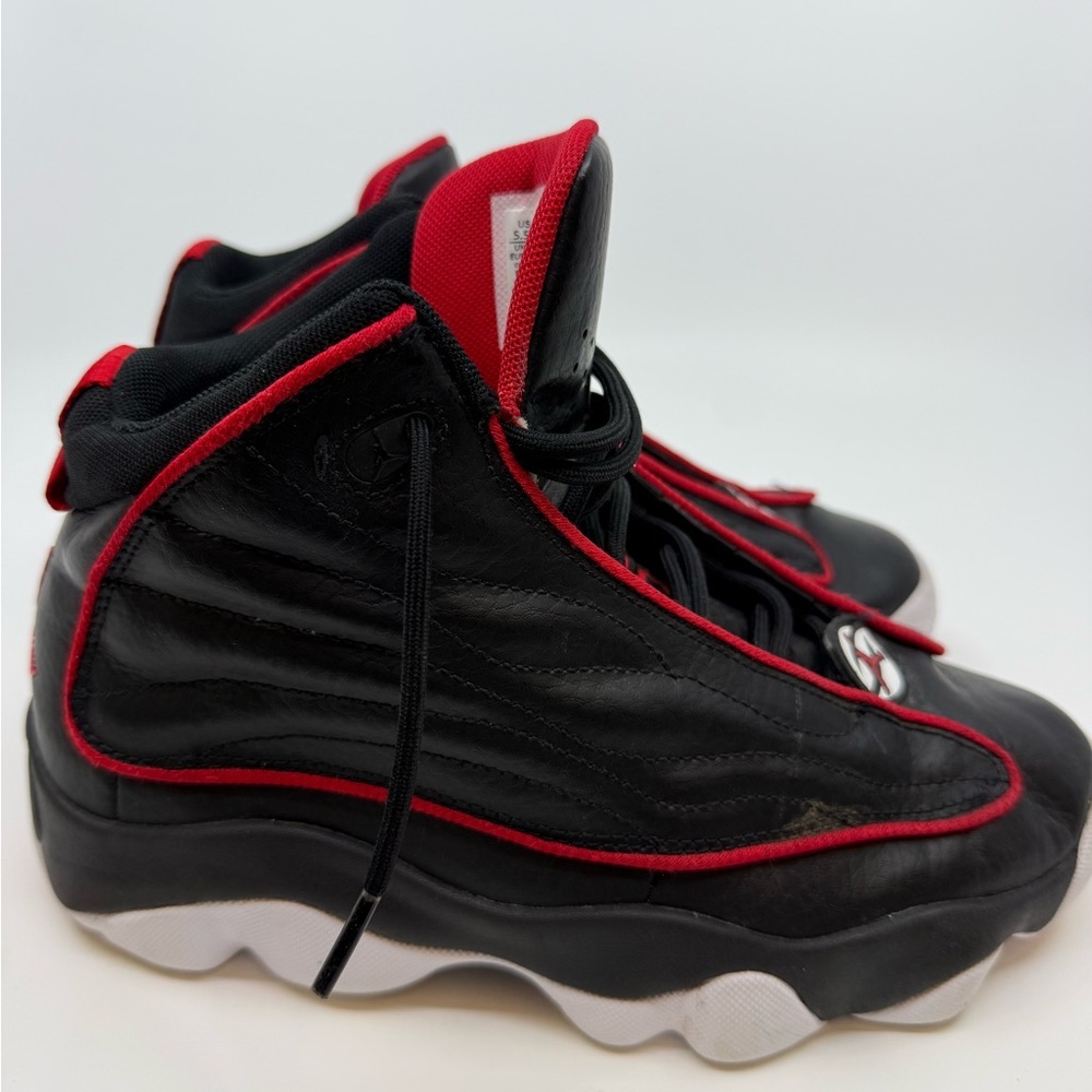 Nike Air Jordan Pro Strong – Men’s Basketball Shoes 5.5 Youth Black/white/red